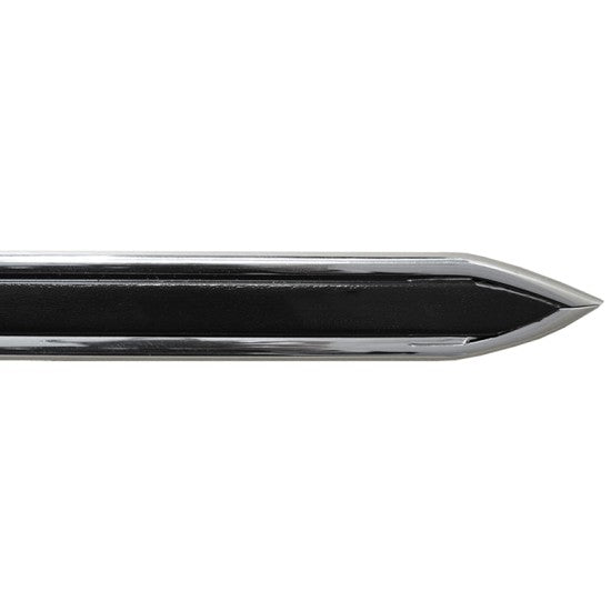 Black (With Chrome Stripes and Finished Tip Ends) Door Molding 7/8" Wide; Two 13 Ft. Pieces Body Side Molding Dawn Enterprises   