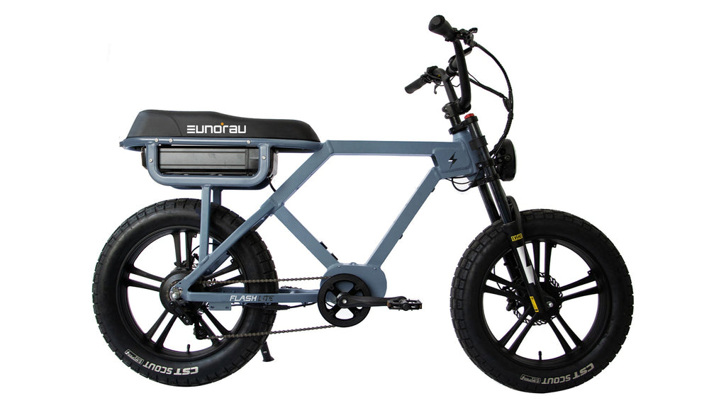 Flash Electric Bike - Commuter Type Electric Bicycle EUNORAU INNOVATIVE ELECTRIC BIKES Moon Black Rear-drive 