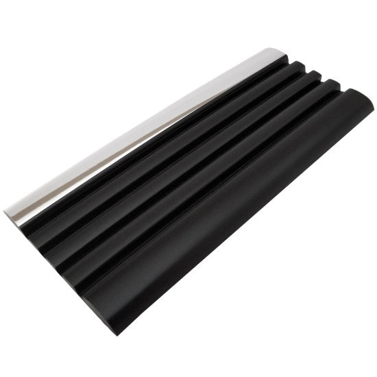 Black (With Chrome Stripes) Door Molding 2 3/8" Wide by 34Ft. Body Side Molding Dawn Enterprises   