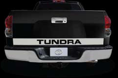 2007-2013 Toyota Tundra (Non 4X4) Chrome Lower Tailgate Trim (With Letter Cutouts) Chrome Tailgate Trim Pro Trim   