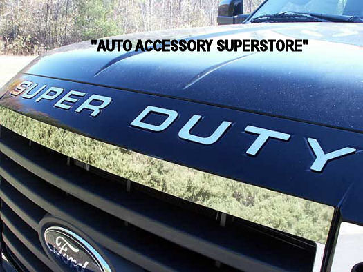 2008-2016 Ford SuperDuty Chrome Hood "LETTERS" Only Chrome Tailgate Trim QAA   