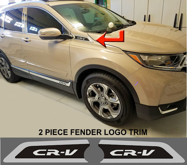 2017-2022 Honda CRV Chrome Fender Logo (2 PC.) Chrome Trim Luxwood Trim   