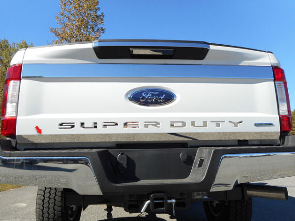 2017-2019 Ford SuperDuty Chrome LOWER Tailgate Trim Chrome Tailgate Trim Pro Trim   