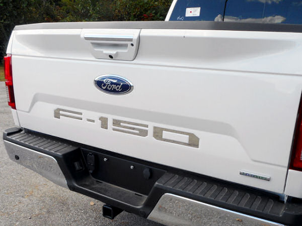 2018-Up Ford F150 Chrome Lower Tailgate Trim "LETTERS" Only Chrome Tailgate Trim QAA   