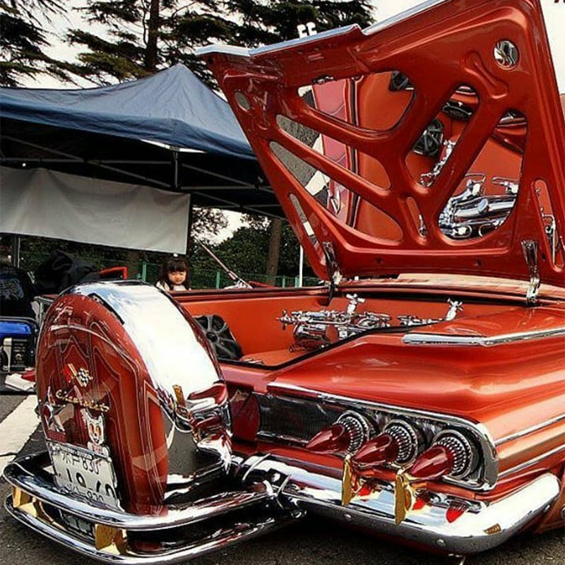 1960 Chevy Impala Convertible Trunk Mirror Kit Trunk Mirror Kit AutoLuxe   
