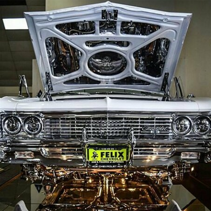1966 Chevy Impala (Hardtop) Hood & Trunk Mirror Kit Package Mirror Kit AutoLuxe   