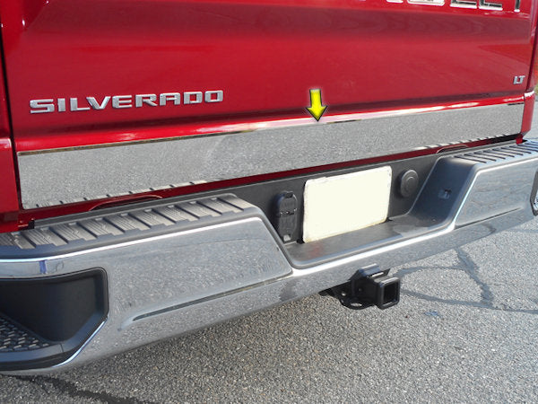 2019-Up Chevy Silverado 1500 Chrome Lower Tailgate Trim Chrome Trim AAS Trim   