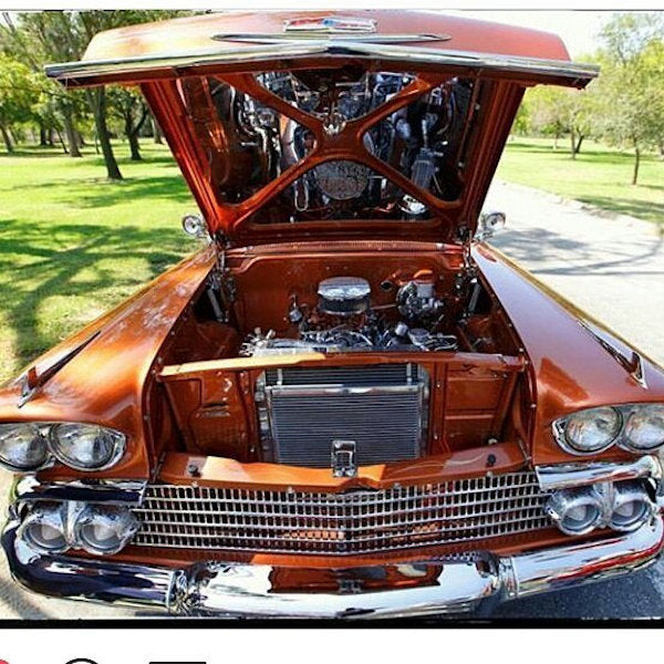 1958 Chevy Impala Hood Mirror Kit Hood Mirror Kit AutoLuxe   