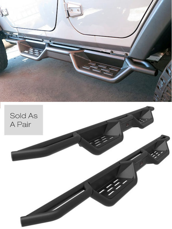 2007-2017 Jeep Wrangler 2DR Side Steps Side Steps APS Auto   