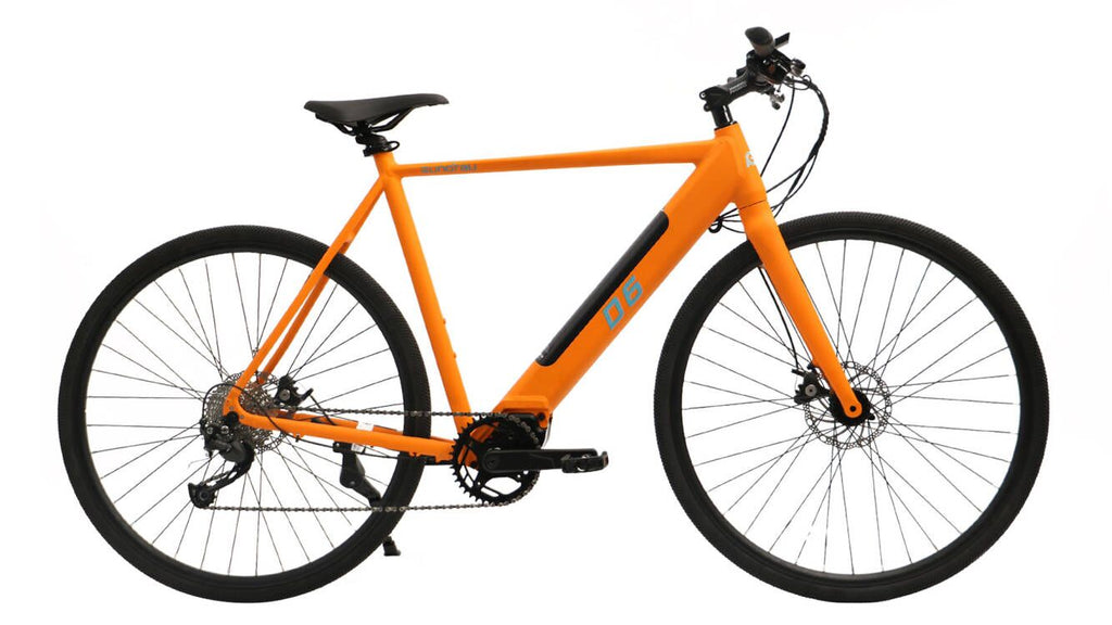 D6 Electric Bike Electric Bicycle EUNORAU INNOVATIVE ELECTRIC BIKES Orange Medium(19") 